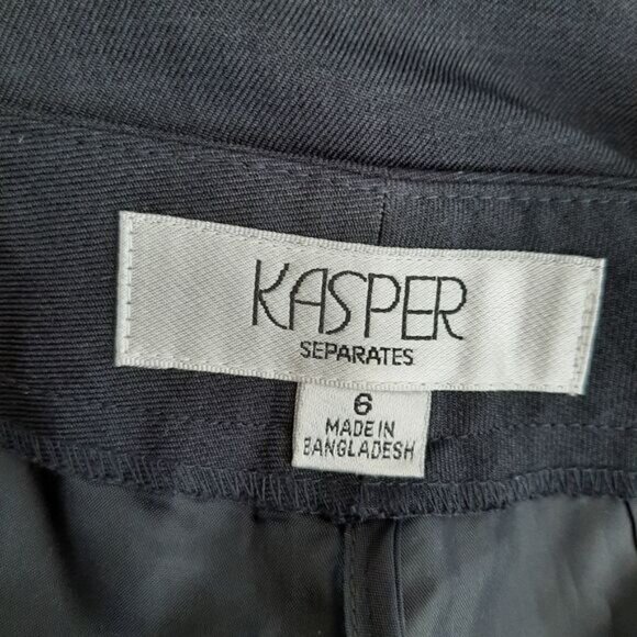 KASPER | Kate Classic Fit Dress Pants Grey Women's Sz 6 - Picture 7 of 10